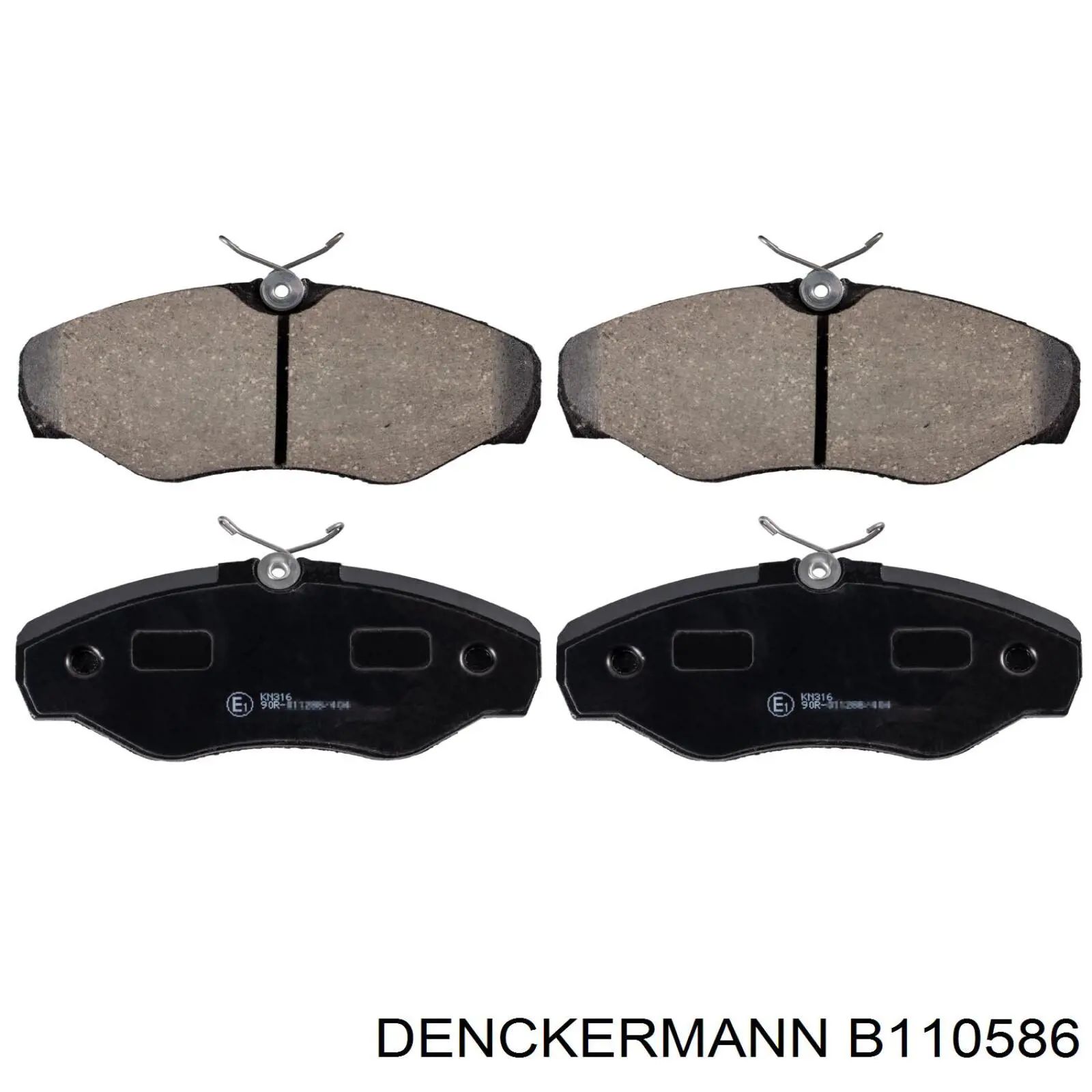 Купити B110586 Denckermann Колодки гальмівні передні, дискові