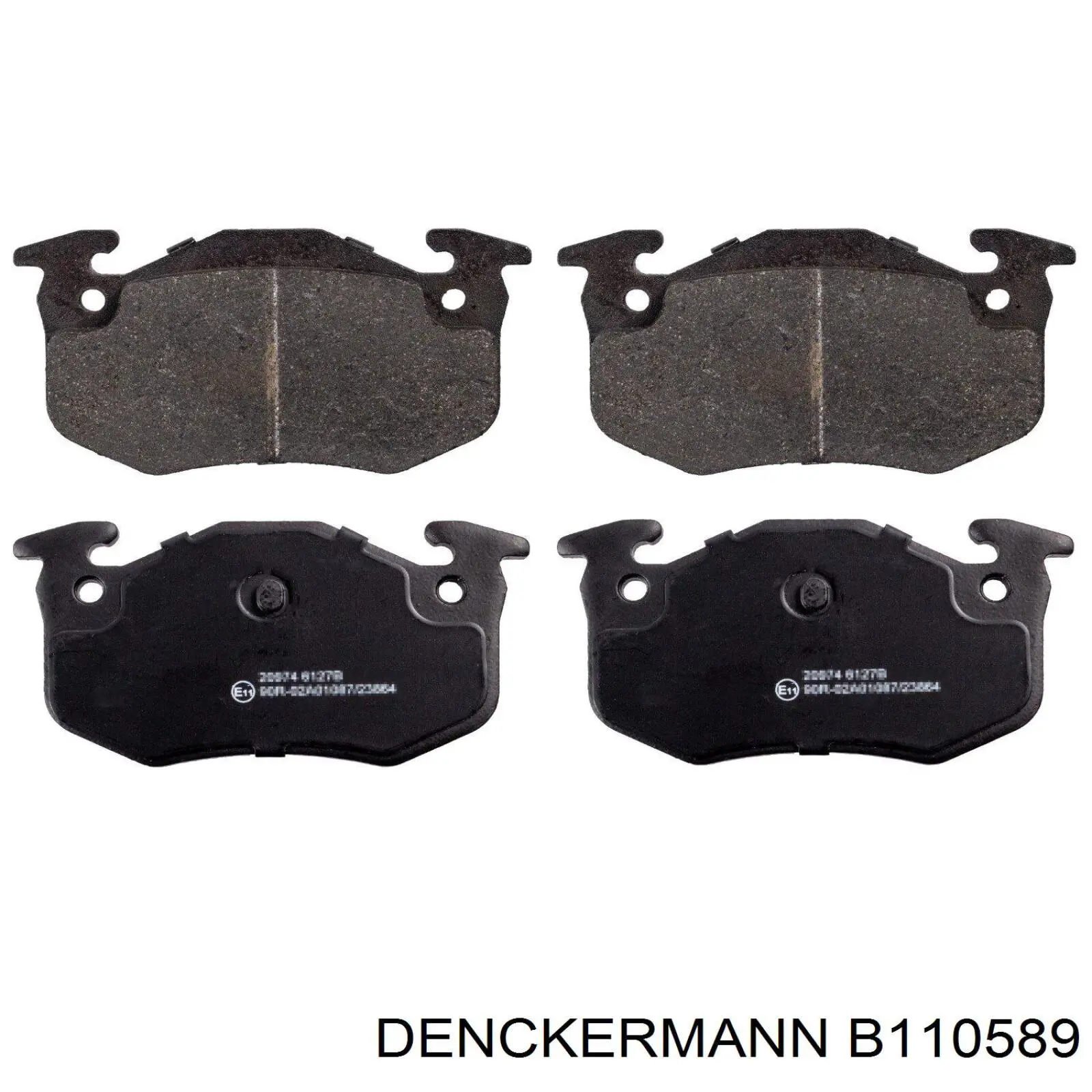 Задні гальмівні колодки B110589 Denckermann