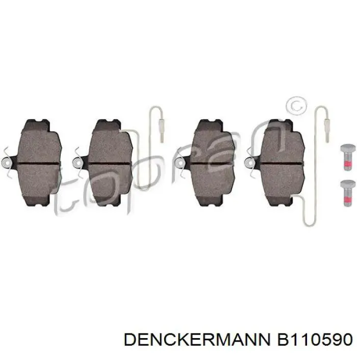 Гальмівні колодки Denckermann B110590 ціна, від 14.00 USD