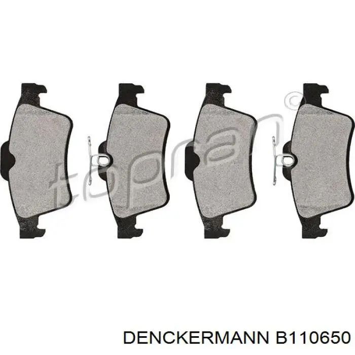 Купити B110650 Denckermann Задні колодки