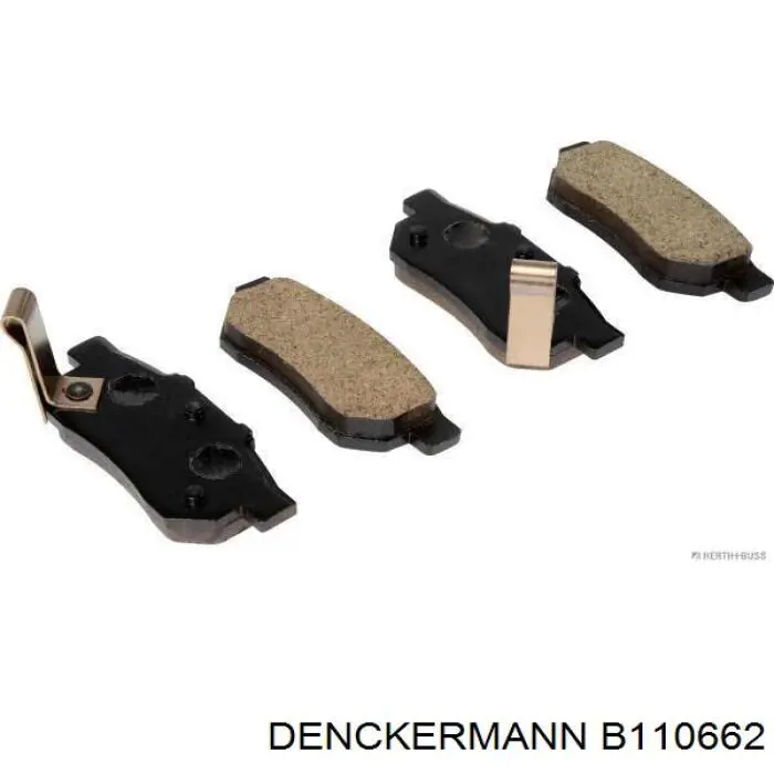 Купити B110662 Denckermann Задні колодки
