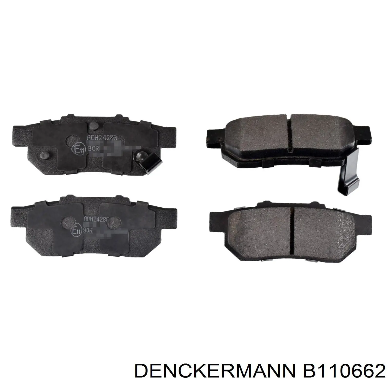 B110662 Denckermann колодки гальмові задні, дискові
