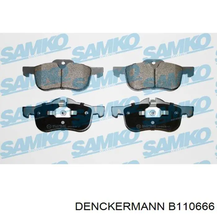 Гальмівні колодки Denckermann B110666 ціна, від 27.62 USD