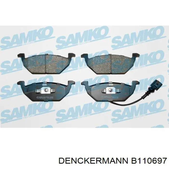 Гальмівні колодки Denckermann B110697 ціна, від 20.05 USD