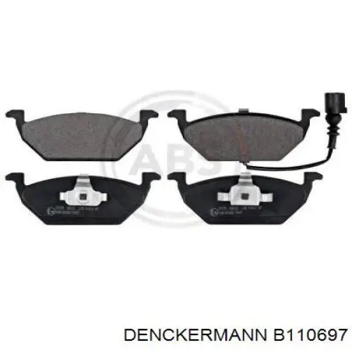 Купити B110697 Denckermann Колодки гальмівні передні, дискові