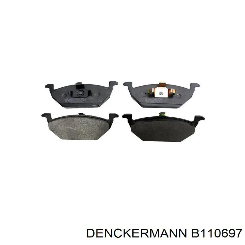 B110697 Denckermann Передні гальмівні колодки