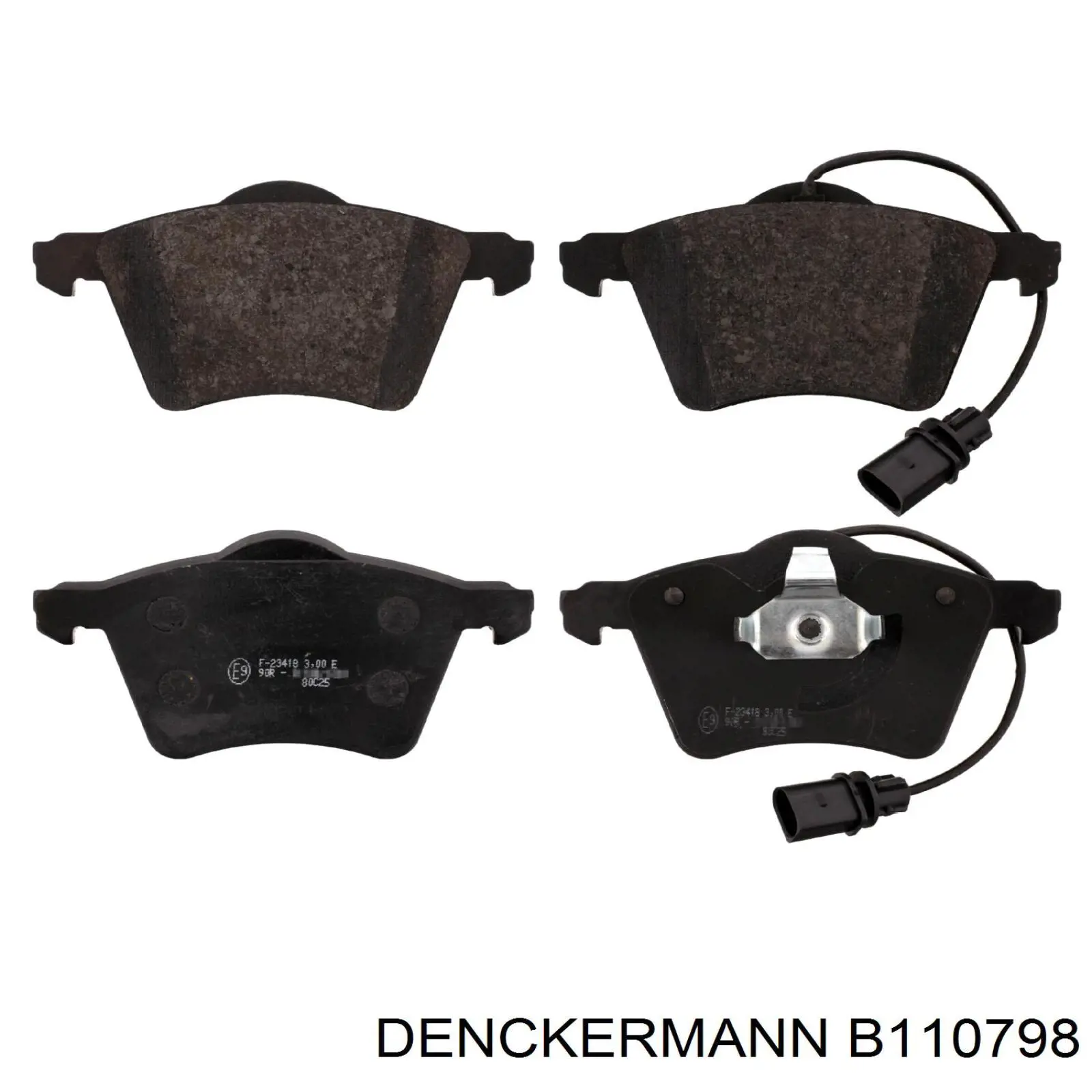 B110798 Denckermann колодки гальмівні передні, дискові