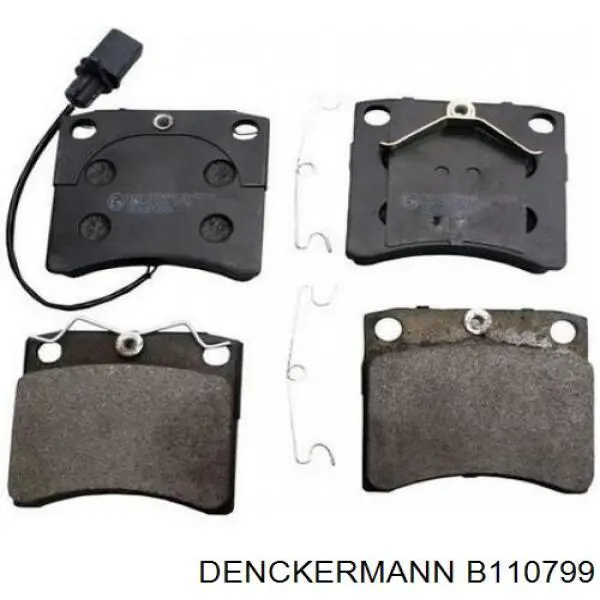 B110799 Denckermann колодки гальмівні передні, дискові