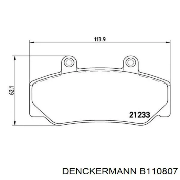 Гальмівні колодки Denckermann B110807 ціна, від 18.02 USD