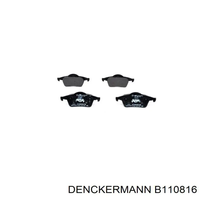 Задні гальмівні колодки Denckermann B110816 ціна, від 17.77 USD