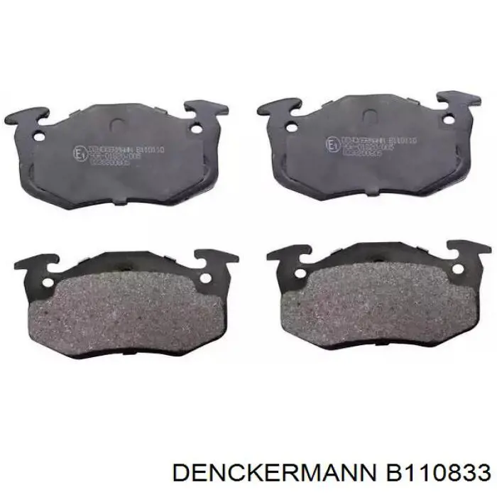 B110833 Denckermann колодки гальмівні передні, дискові