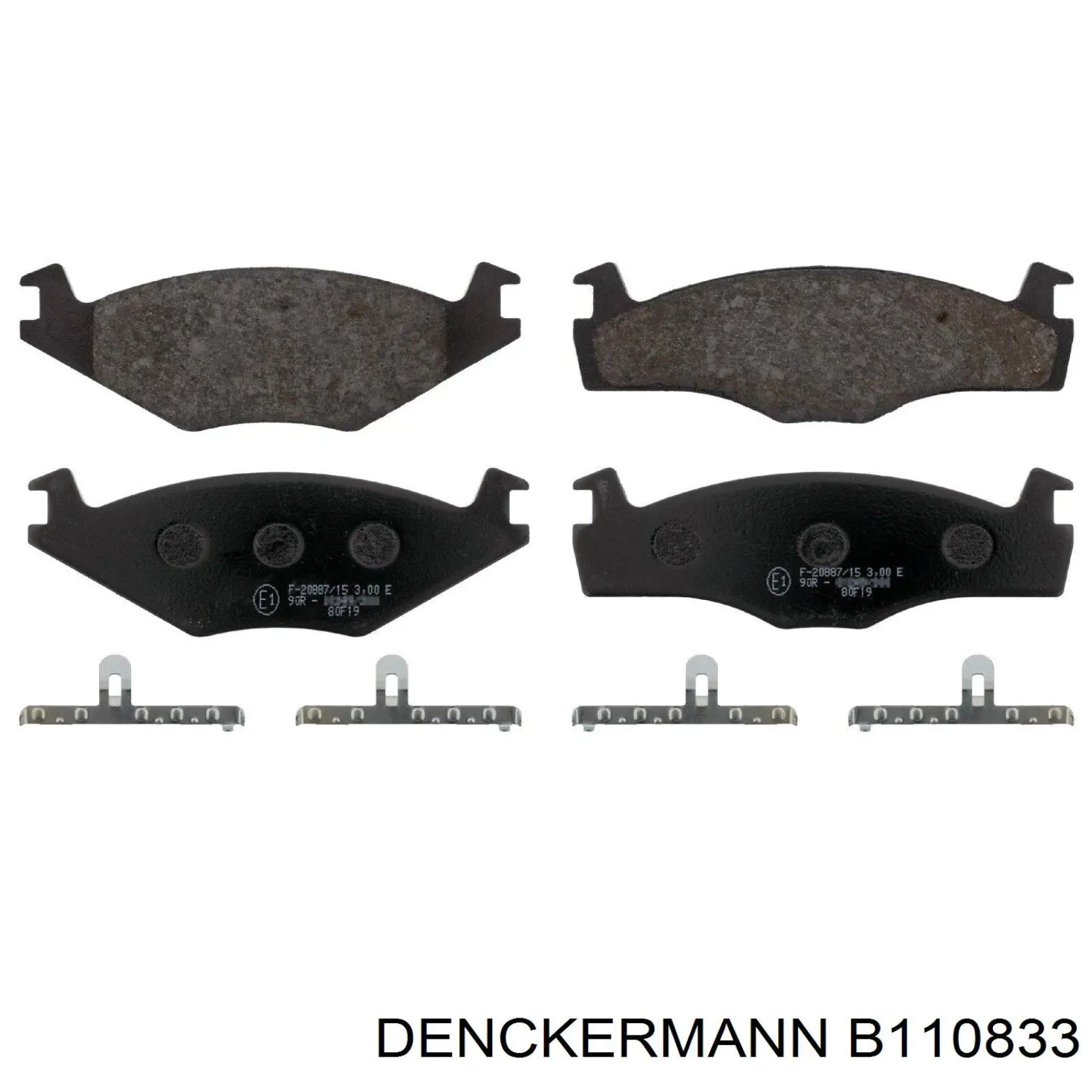 Гальмівні колодки Denckermann B110833 ціна, від 11.92 USD