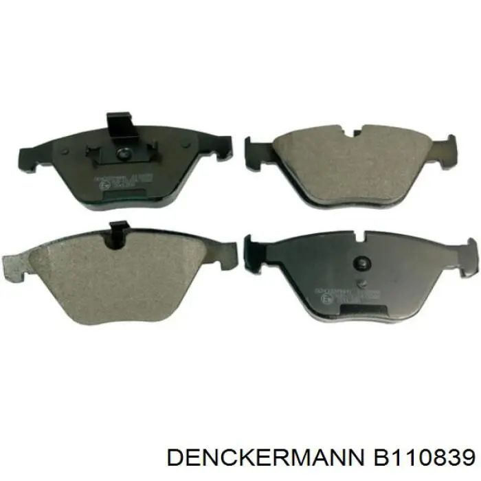 Передні тормозні колодки B110839 Denckermann