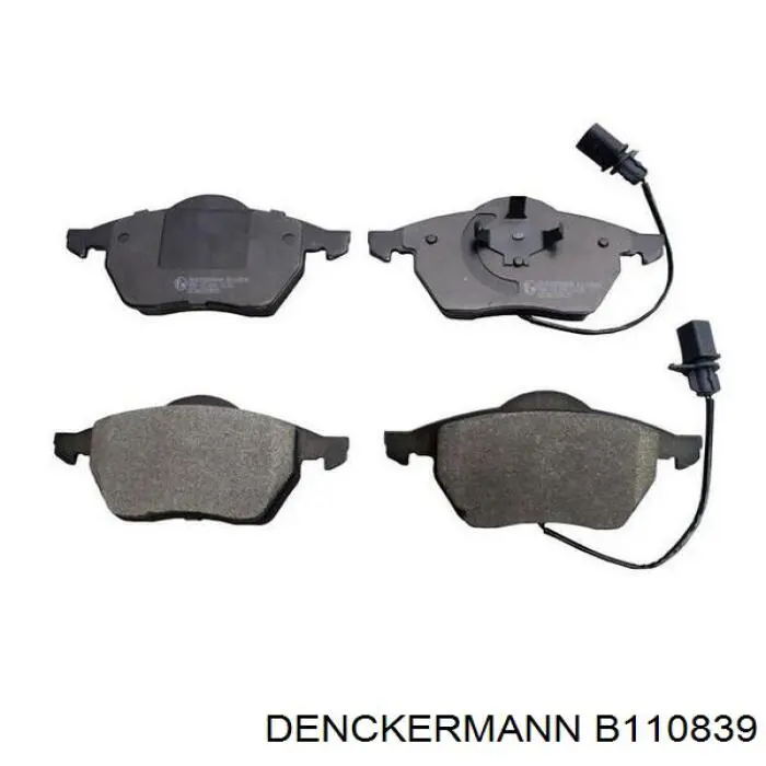 B110839 Denckermann колодки гальмівні передні, дискові