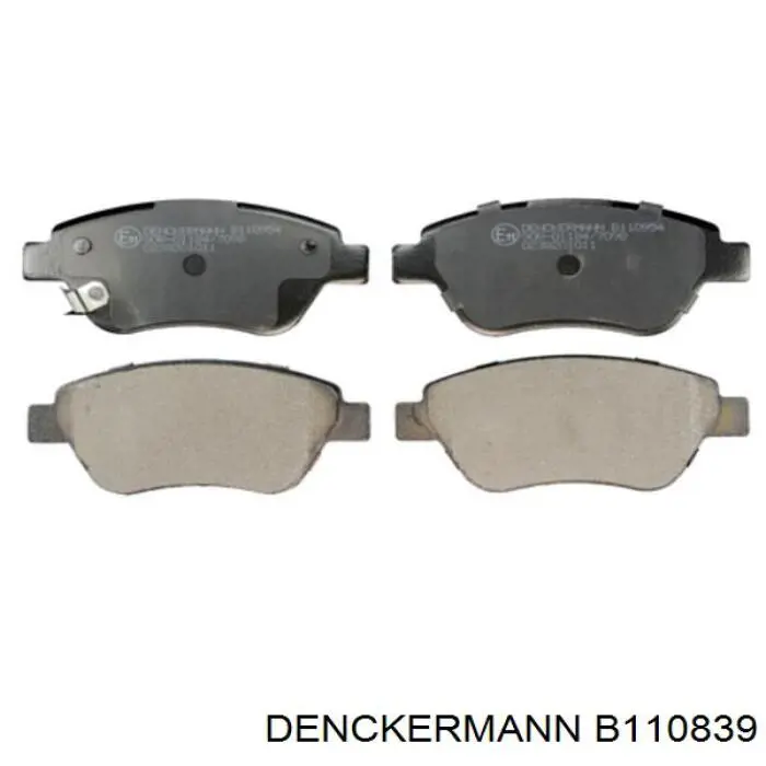Передні тормозні колодки B110839 Denckermann