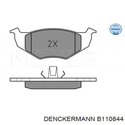 B110844 Denckermann колодки гальмівні передні, дискові