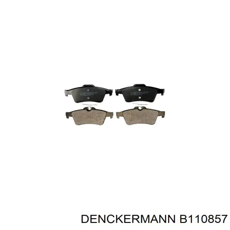 B110857 Denckermann Колодки гальмівні задні, дискові