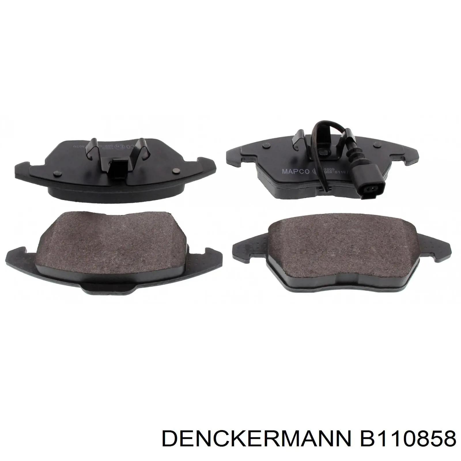 Передні тормозні колодки B110858 Denckermann