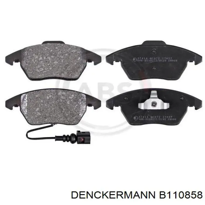 Купити B110858 Denckermann Колодки гальмівні передні, дискові