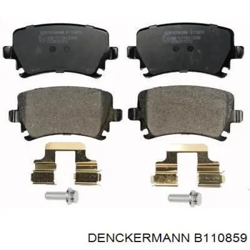 B110859 Denckermann Колодки гальмівні задні, дискові