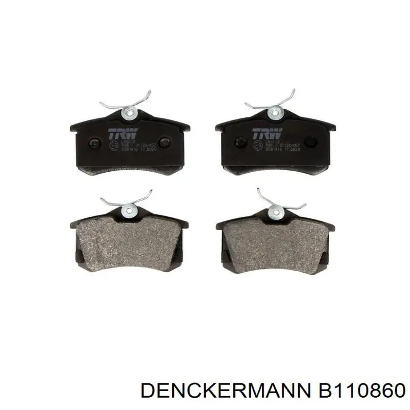 Задні гальмівні колодки Denckermann B110860 ціна, від 14.05 USD
