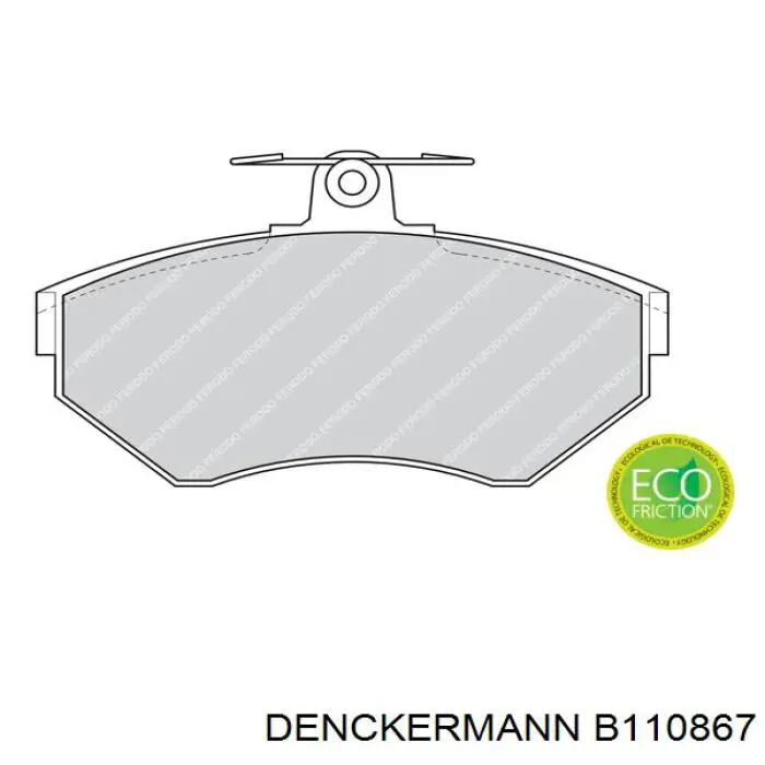 Гальмівні колодки Denckermann B110867 ціна, від 17.10 USD