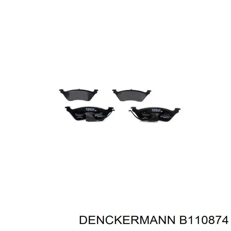 Задні гальмівні колодки Denckermann B110874 ціна, від 23.54 USD