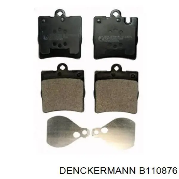 B110876 Denckermann Колодки гальмівні задні, дискові