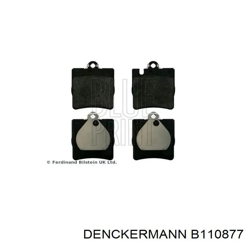 B110877 Denckermann Колодки гальмівні задні, дискові