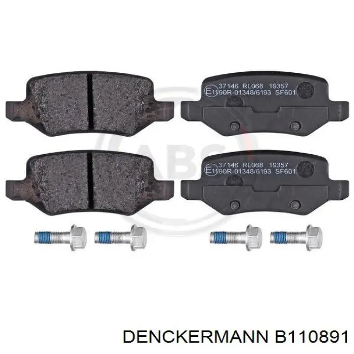 Задні гальмівні колодки Denckermann B110891 ціна, від 19.59 USD