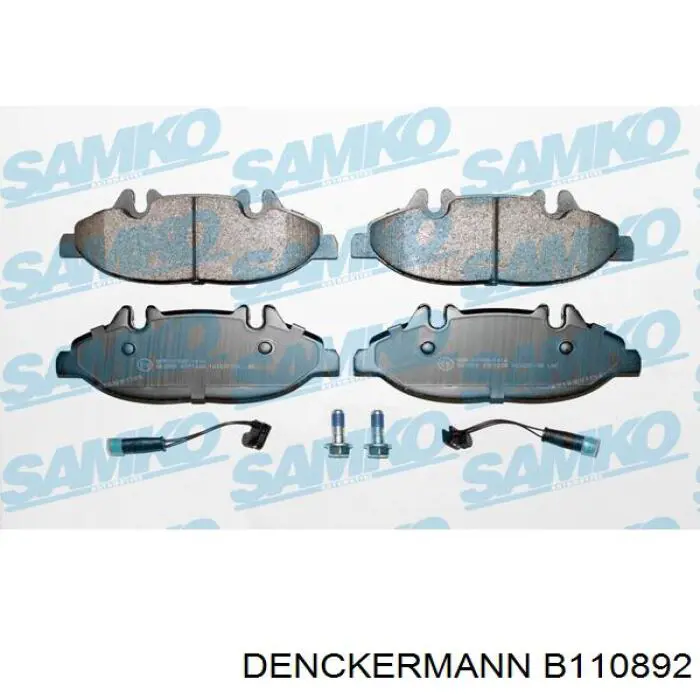 B110892 Denckermann Передні гальмівні колодки