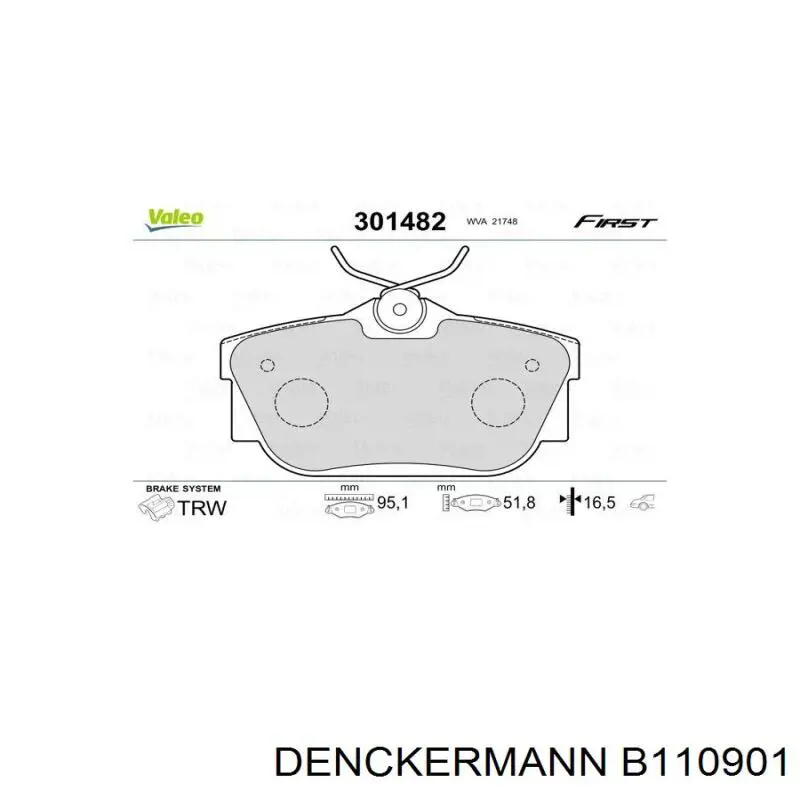 Задні дискові колодки Denckermann B110901