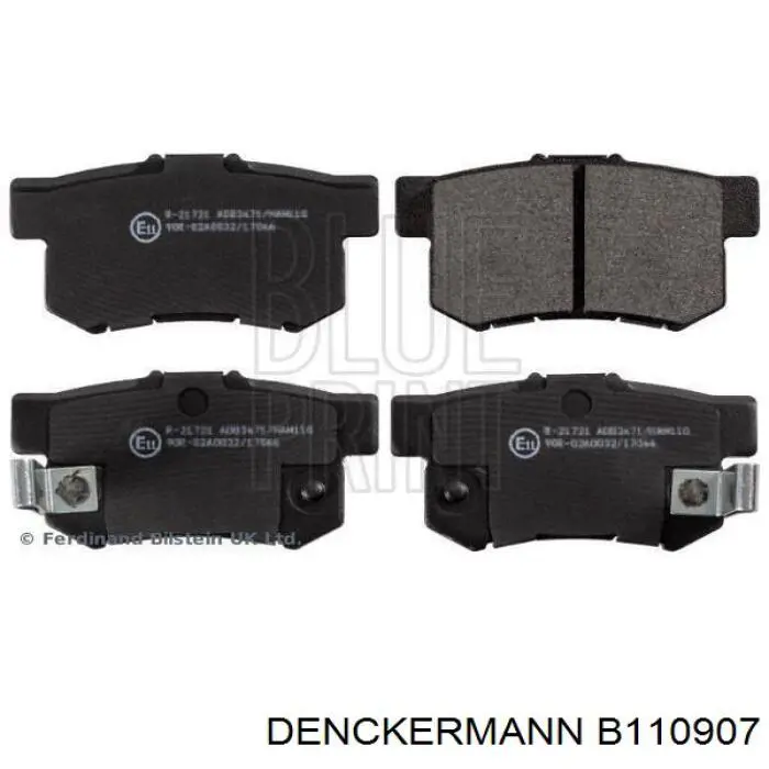 Задні гальмівні колодки Denckermann B110907 ціна, від 16.20 USD