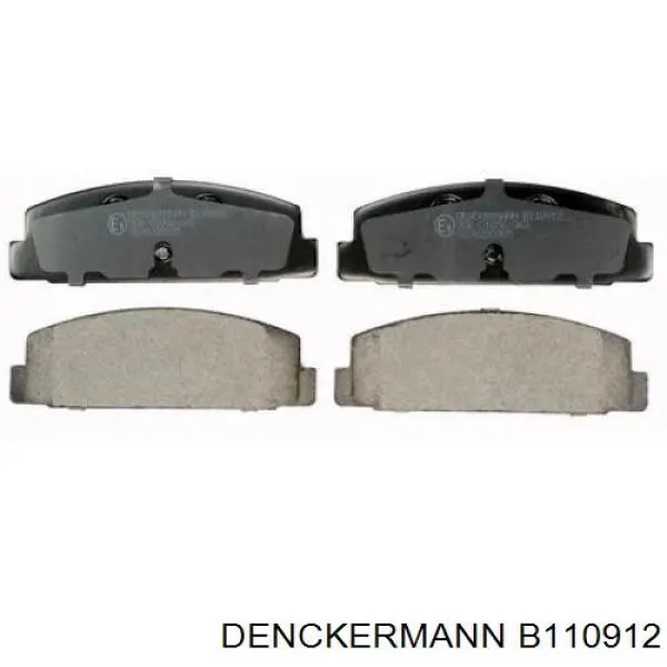 B110912 Denckermann Колодки гальмівні задні, дискові