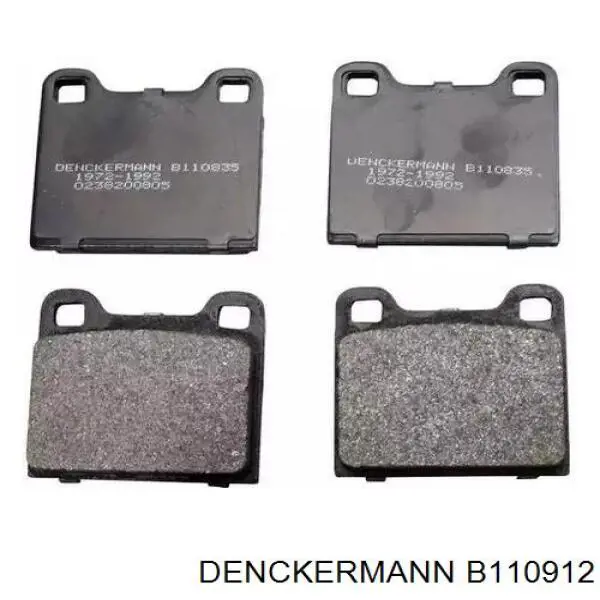 Задні гальмівні колодки Denckermann B110912 ціна, від 15.48 USD