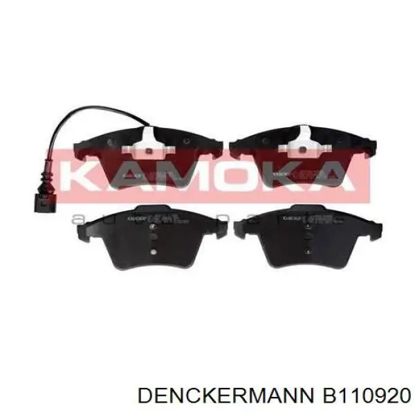 B110920 Denckermann колодки гальмівні передні, дискові