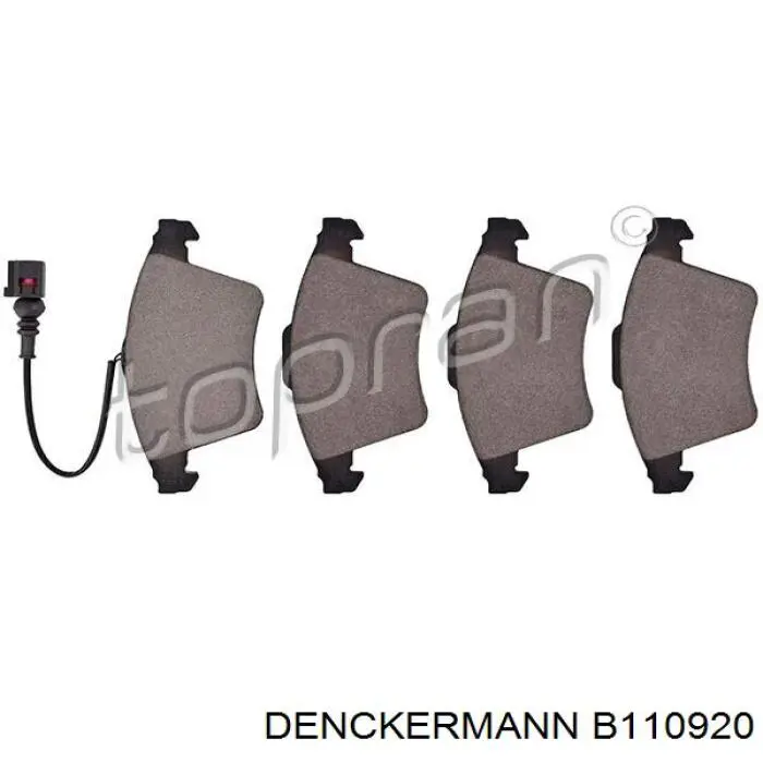 Гальмівні колодки Denckermann B110920 ціна, від 25.45 USD