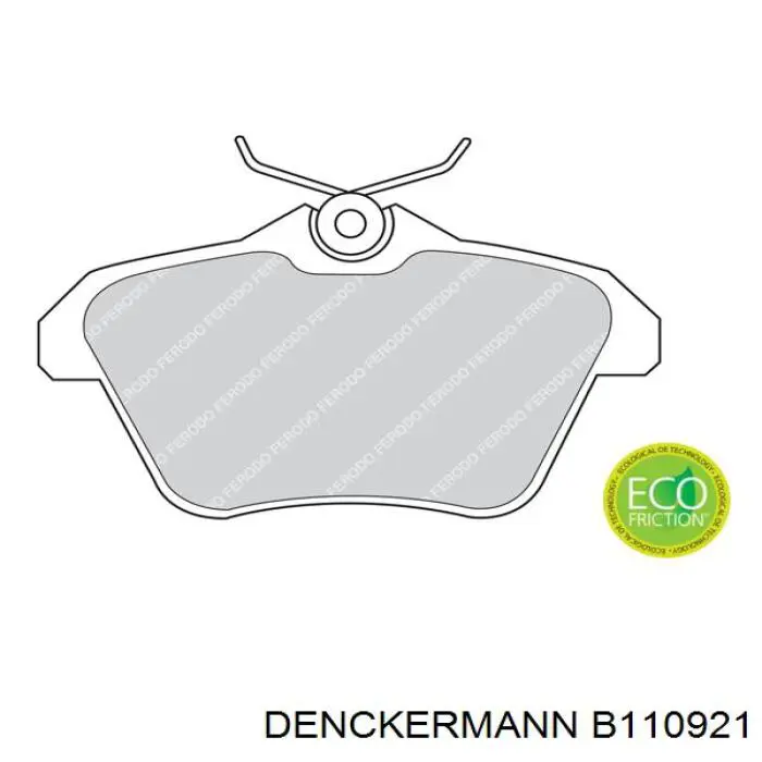 Задні гальмівні колодки Denckermann B110921 ціна, від 14.57 USD