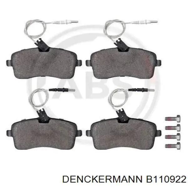 Гальмівні колодки Denckermann B110922 ціна, від 21.66 USD