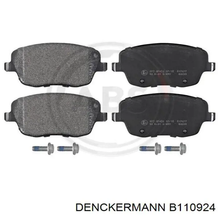 B110924 Denckermann Передні гальмівні колодки