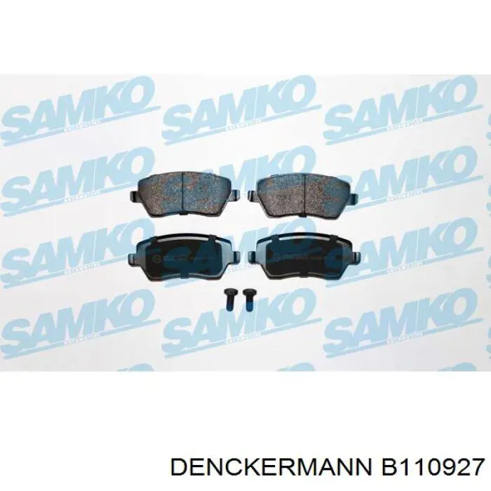 Купити B110927 Denckermann Колодки гальмівні передні, дискові