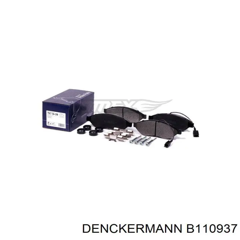 Гальмівні колодки Denckermann B110937 ціна, від 24.24 USD