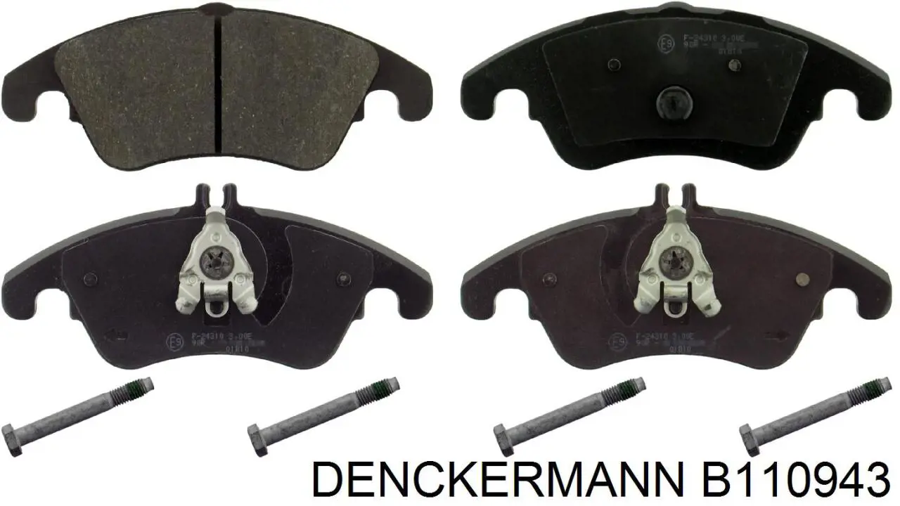B110943 Denckermann Передні гальмівні колодки