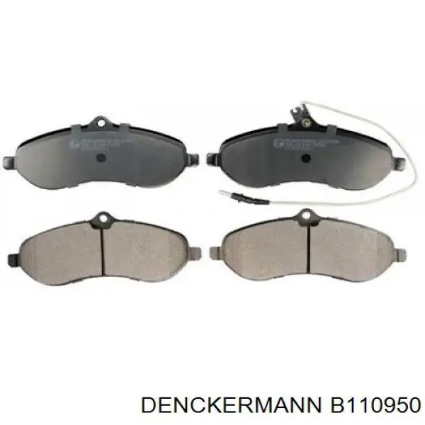 Купити B110950 Denckermann Колодки гальмівні передні, дискові