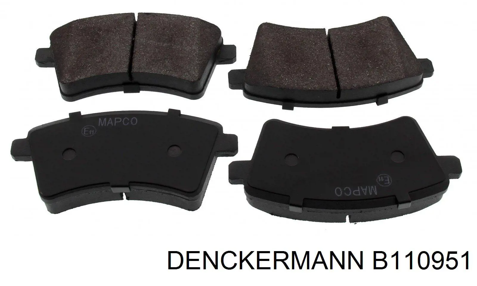 B110951 Denckermann Передні гальмівні колодки