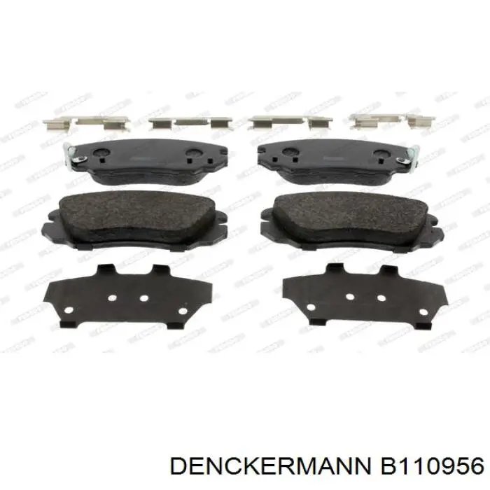 B110956 Denckermann колодки гальмівні передні, дискові