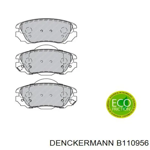 Купити B110956 Denckermann Колодки гальмівні передні, дискові
