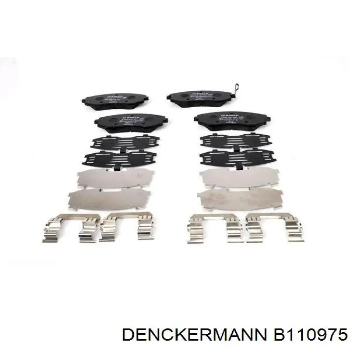 Гальмівні колодки Denckermann B110975 ціна, від 22.77 USD