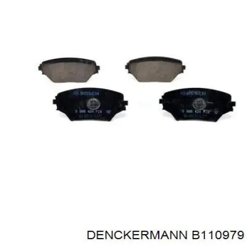 Гальмівні колодки Denckermann B110979 ціна, від 21.51 USD