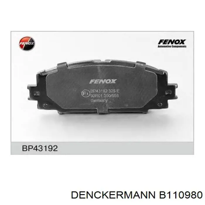 Гальмівні колодки Denckermann B110980 ціна, від 18.60 USD